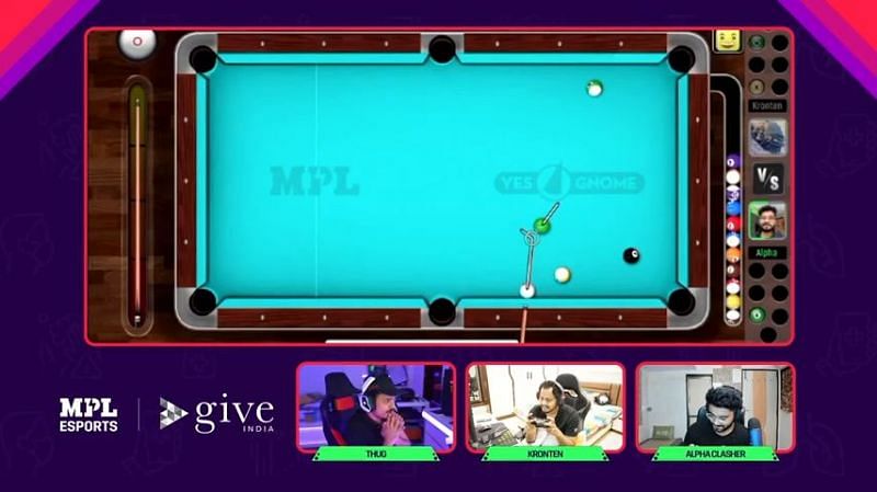 A still from the live stream